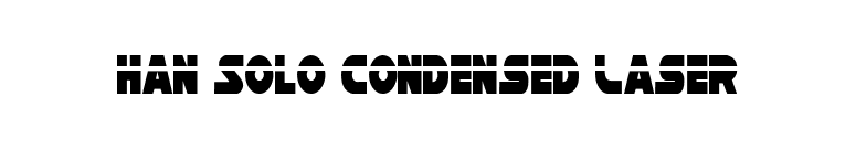 Han Solo Condensed Laser font preview