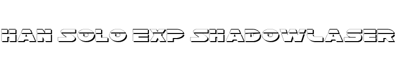 Han Solo Exp ShadowLaser font preview