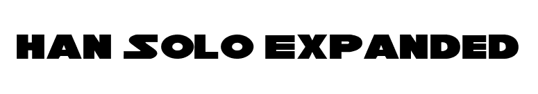 Han Solo Expanded font preview