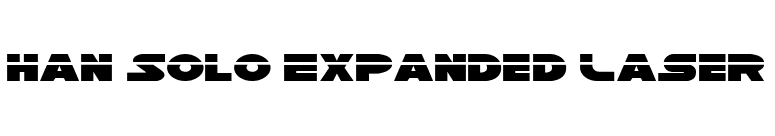 Han Solo Expanded Laser font preview