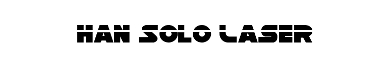 Han Solo Laser font preview