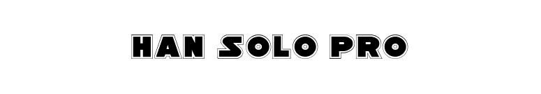 Han Solo Pro font preview