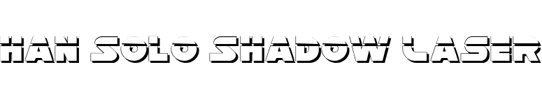 Han Solo Shadow Laser font preview