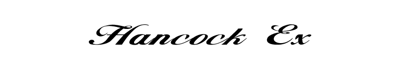 Hancock Ex font preview