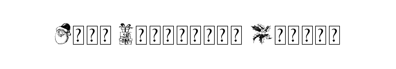 Hand Christmas Doodle font preview