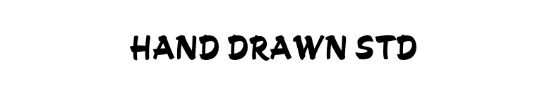 Hand Drawn Std font preview