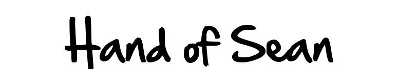 Hand of Sean font preview