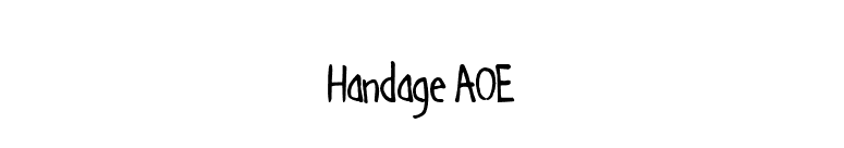 Handage AOE font preview