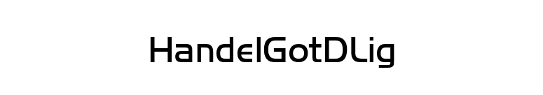 HandelGotDLig font preview