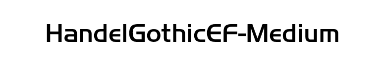 HandelGothicEF-Medium font preview