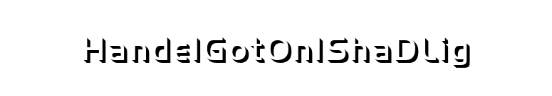 HandelGotOnlShaDLig font preview