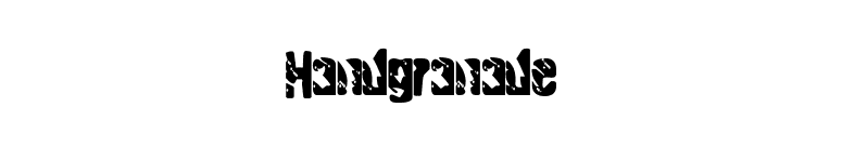 Handgranade font preview