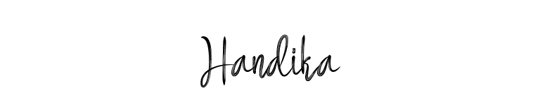 Handika font preview