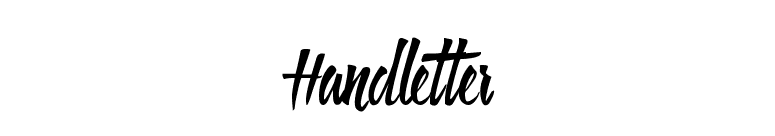 Handletter font preview