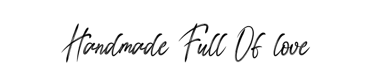 Handmade Full Of love font preview