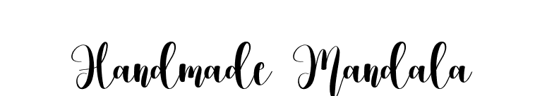 Handmade Mandala font preview