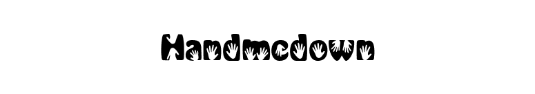 Handmedown font preview
