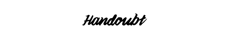 Handoubt font preview