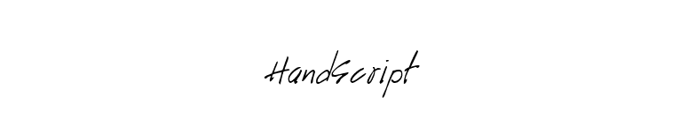 HandScript font preview