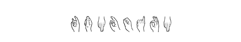 HandSign font preview