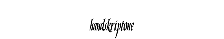 HandskriptOne font preview