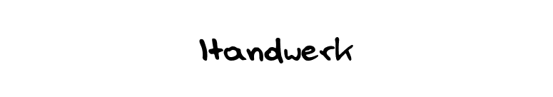 Handwerk font preview