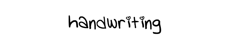 handwriting font preview