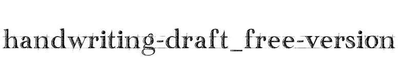 handwriting-draft_free-version font preview