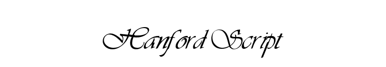 Hanford Script font preview
