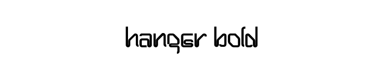 Hanger Bold font preview