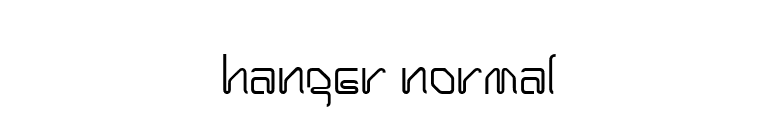Hanger Normal font preview