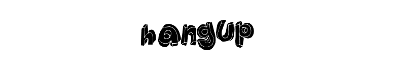 HANGUP font preview