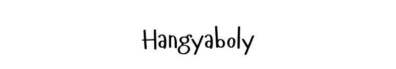 Hangyaboly font preview