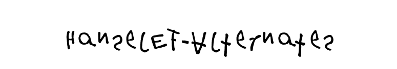 HanselEF-Alternates font preview