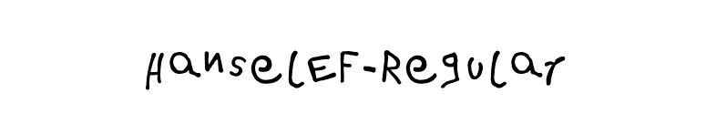 HanselEF-Regular font preview