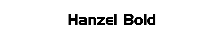 Hanzel Bold font preview