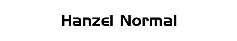 Hanzel Normal font preview