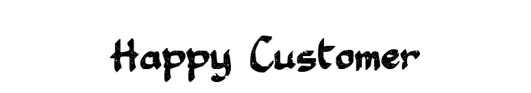 Happy Customer font preview