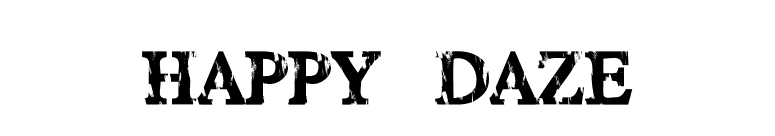 HAPPY DAZE font preview