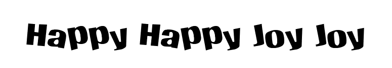 Happy Happy Joy Joy font preview