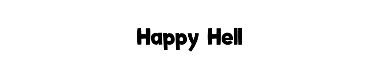 Happy Hell font preview