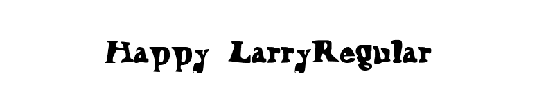 Happy LarryRegular font preview