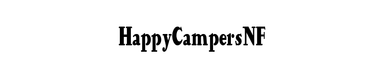 HappyCampersNF font preview
