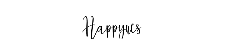 Happynes font preview