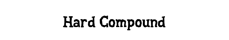 Hard Compound font preview