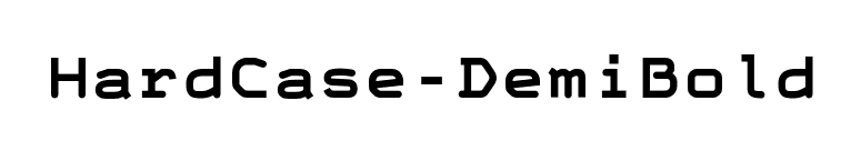 HardCase-DemiBold font preview