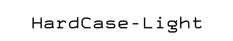 HardCase-Light font preview