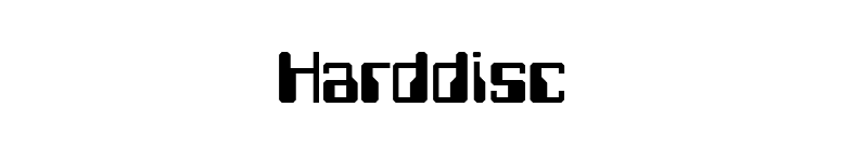 Harddisc font preview