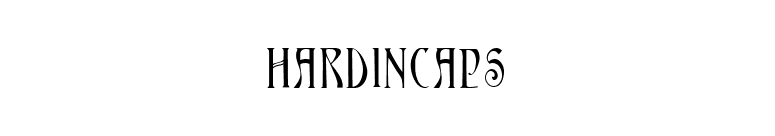 HardinCaps font preview