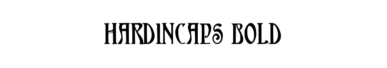 HardinCaps Bold font preview